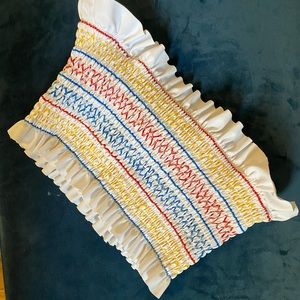 Ruffle strapless bikini top size M